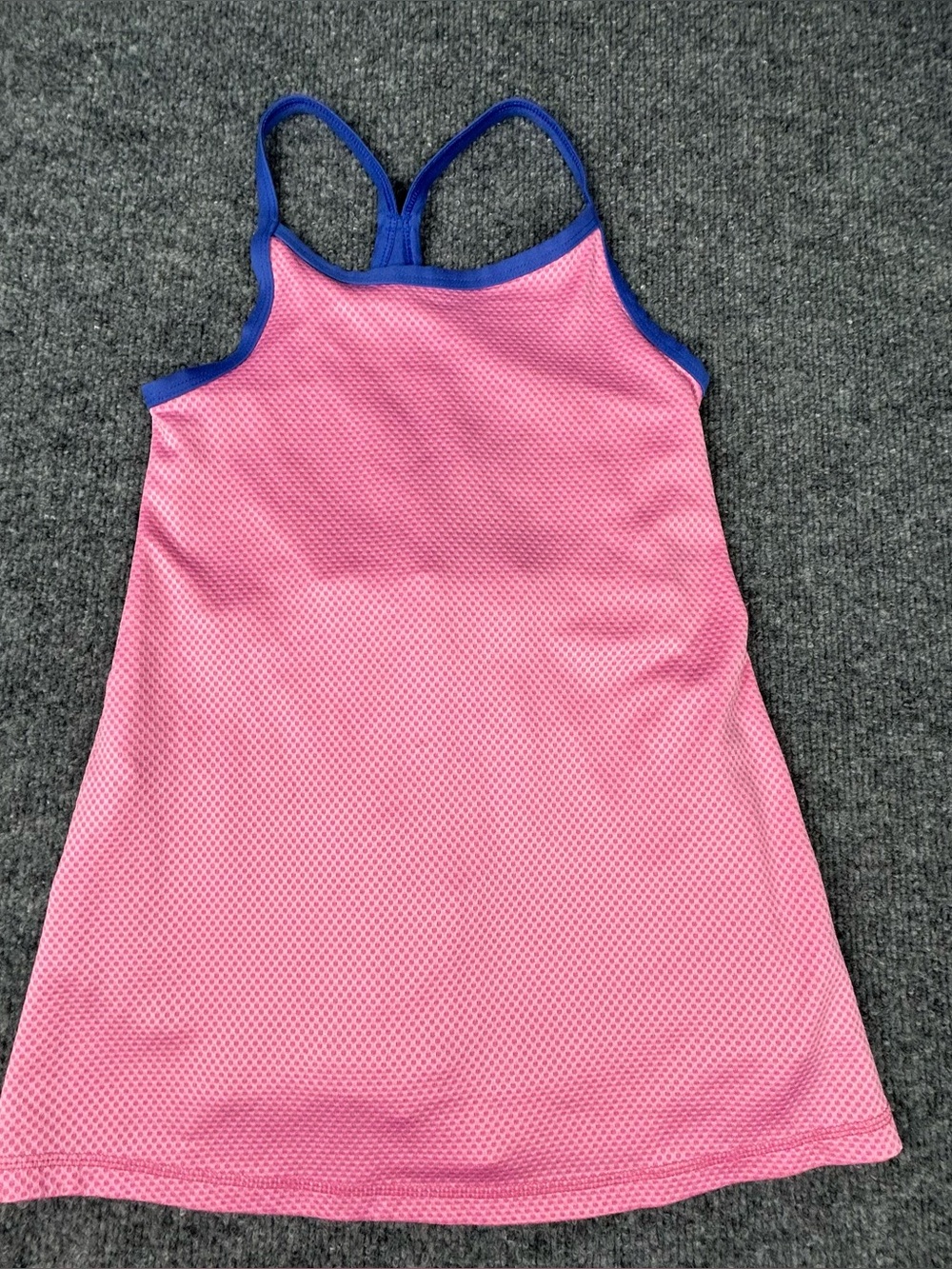 Hanna Andersson Girls 6/7 Racerback Athletic Mesh Dress w Built in Skort Bright